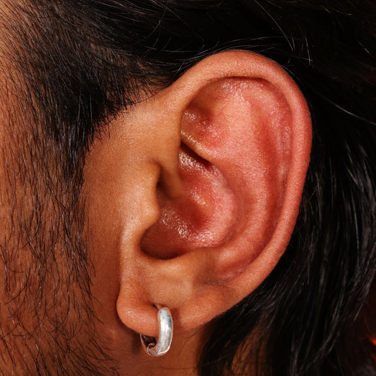 Bold Hoop 92.5 Sterling Silver Men’s Earrings