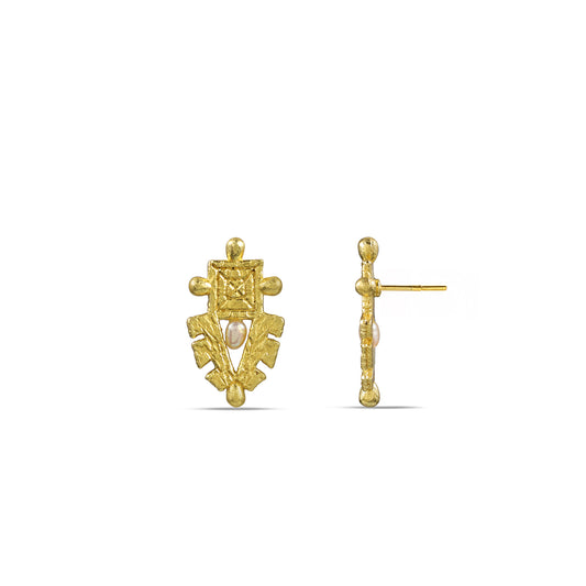 Pearl Guardian 92.5 Sterling Silver Earrings
