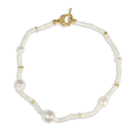 Pearl Weave Necklace in 92.5 Sterling Silver