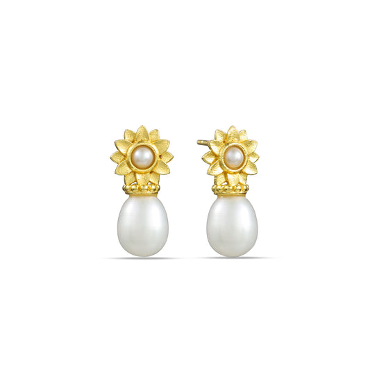 Solara Pearl 92.5 Sterling Silver Earrings
