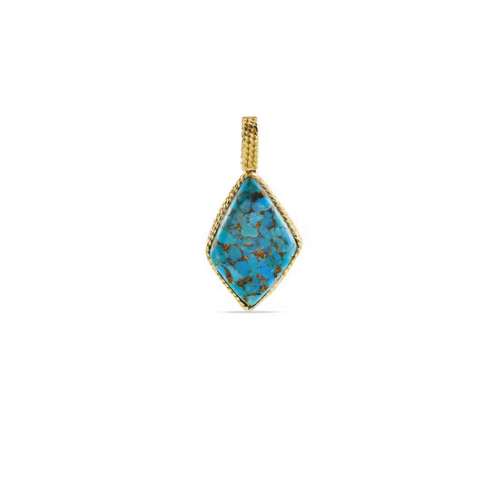 Turquoise Shield Charm