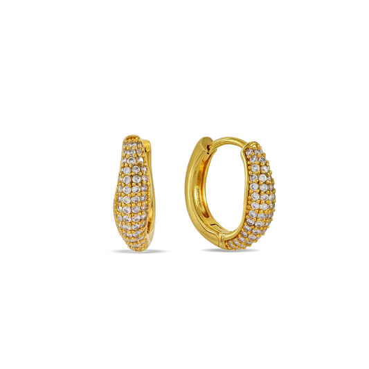Triple Row 92.5 Sterling Silver Hoops