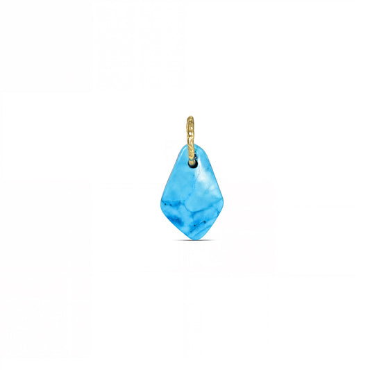 Turquoise Mineral Charm