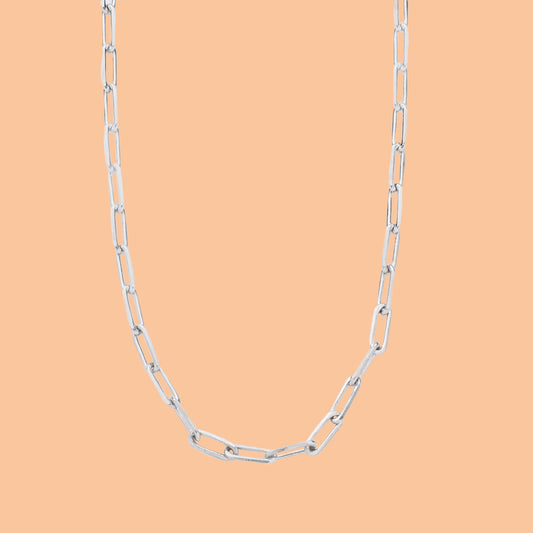 Clip Couture Necklace Silver