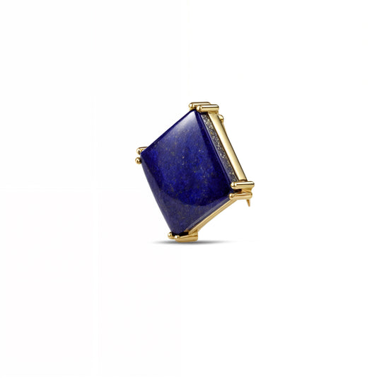 Midnight Lapis Brooch