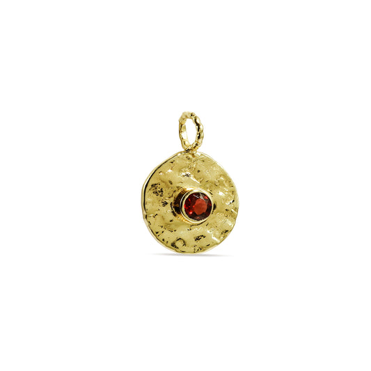 Solar Garnet Charm