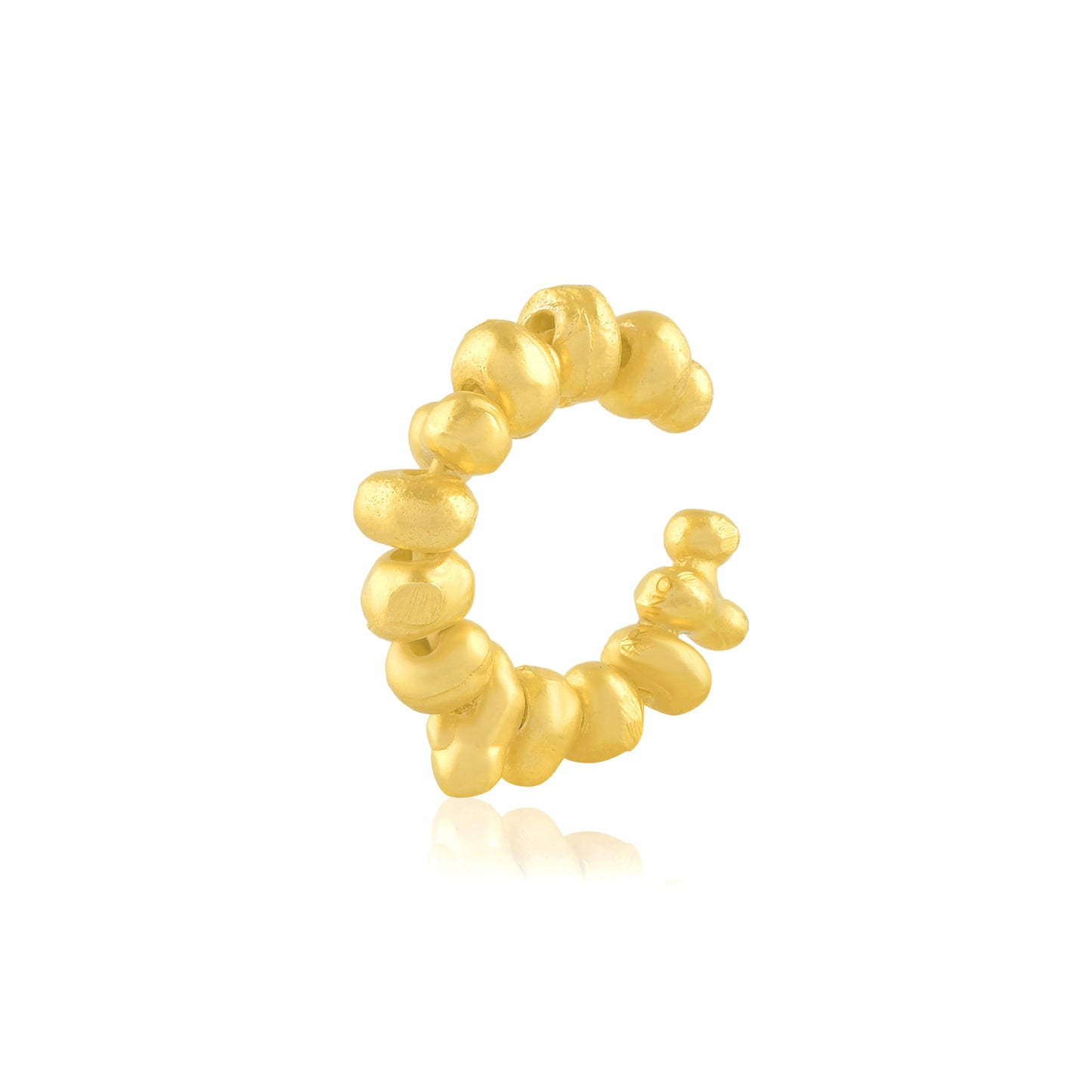 Molten Amorphous Bead Ear Cuff Small ( Single Piece )