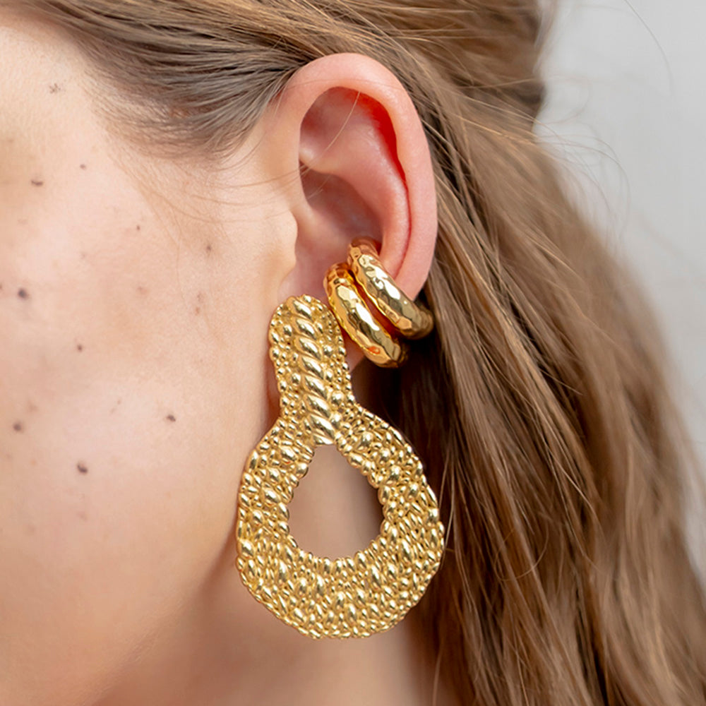 Distressed Wrinkled Ear Cuff ( Single Piece )