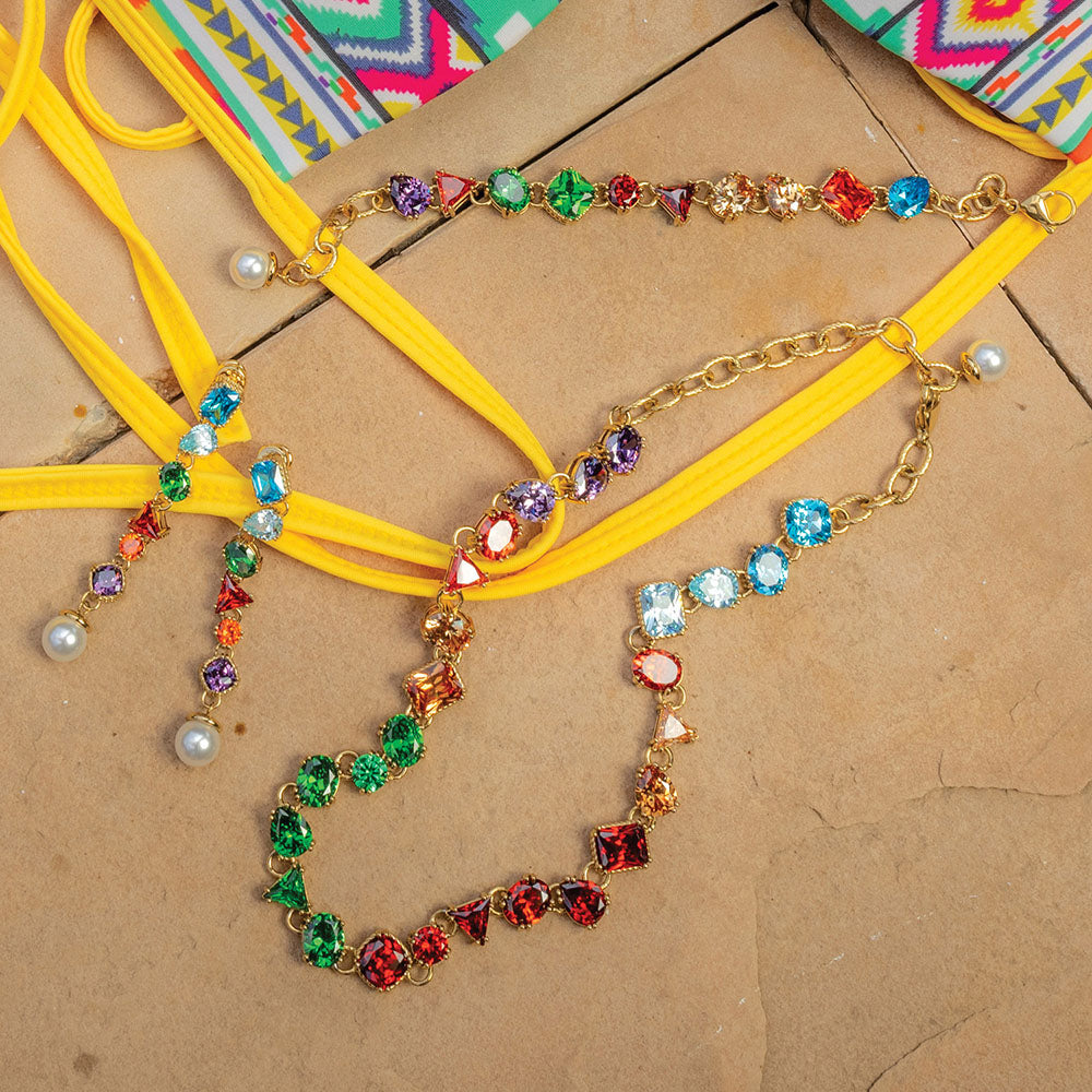 Chromatic Cascade Necklace