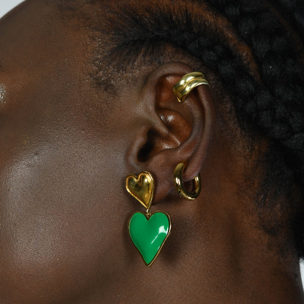 Wave Ear Cuff (Water Resistance Premium Plating)
