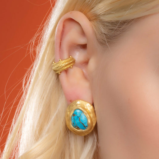 Dotted Ripple Ear Cuff ( Single Piece )