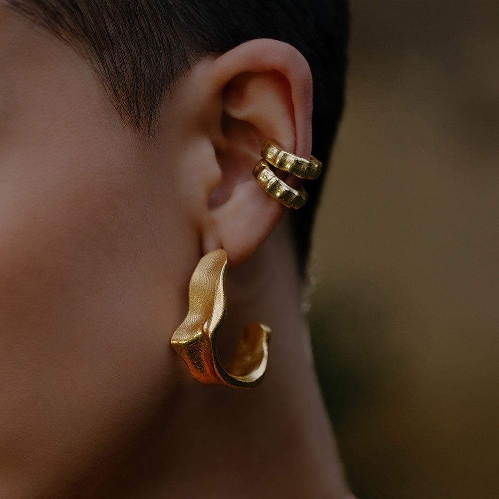 Ancient Patina Ear Cuff ( Single Piece )