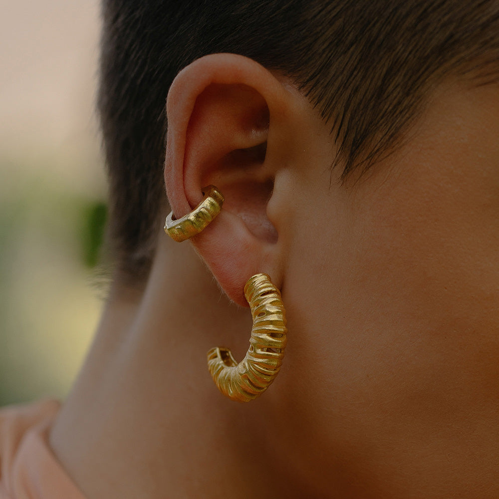 Ancient Patina Ear Cuff ( Single Piece )