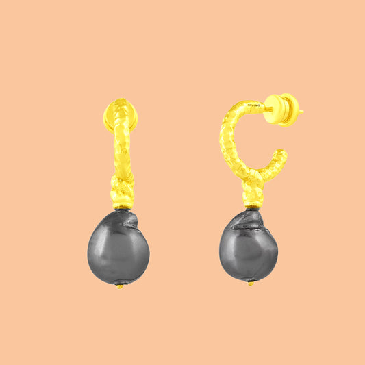 Baroque Nightfall Drops in 92.5 Sterling Silver
