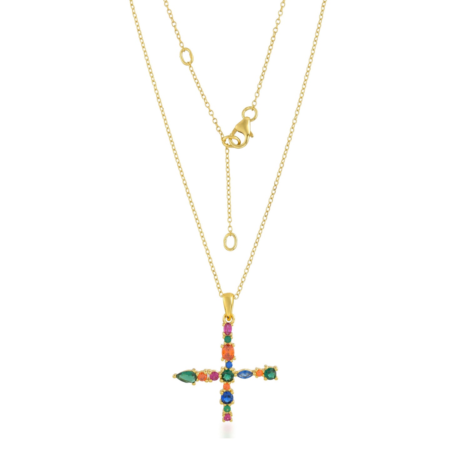 Multistone Alphabet Necklace
