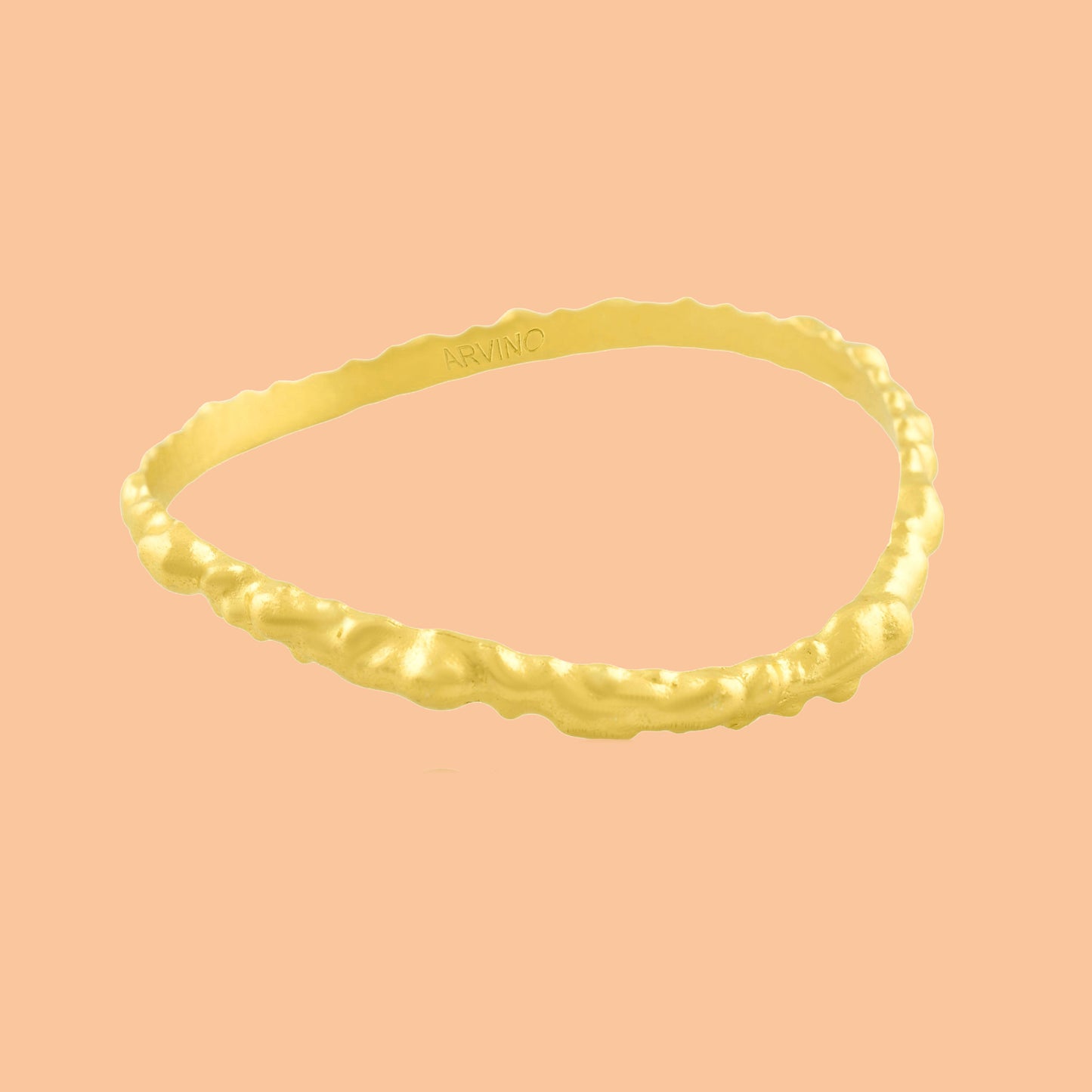 Rocky Outmodeled Bangle Gold