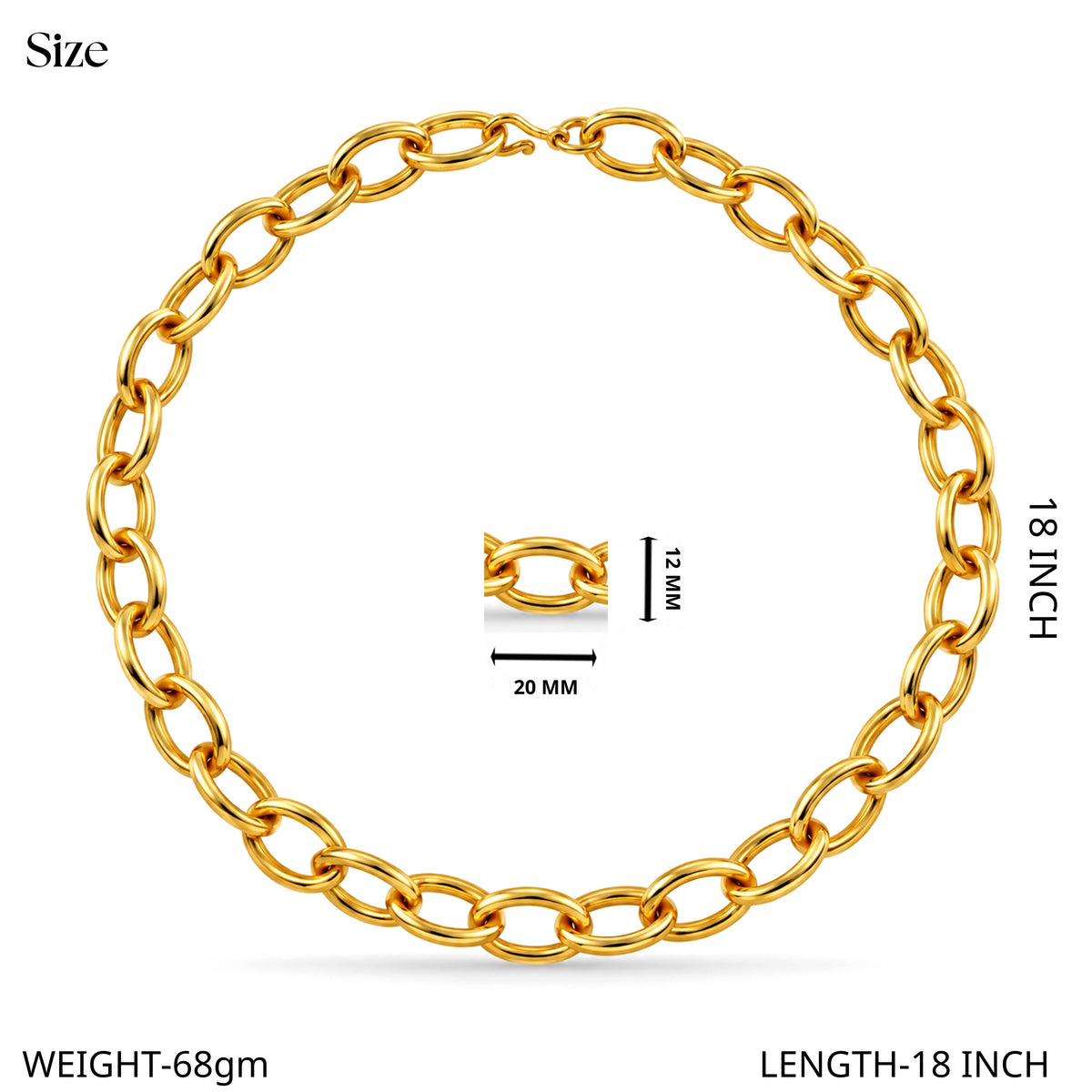 Classic Oval Link Chain Necklace