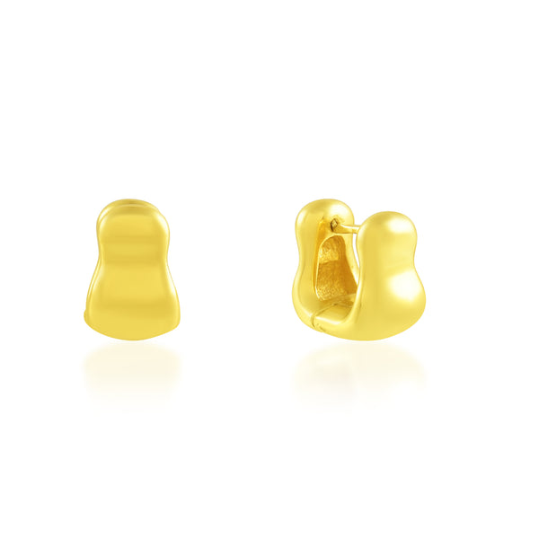 Mini Huggies Earrings (Water Resistance Premium Plating)