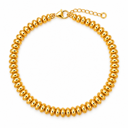 Golden Temple Bead Statement Necklace