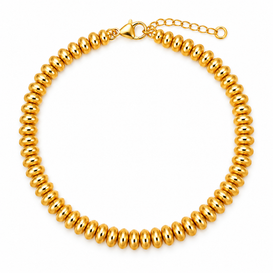 Golden Temple Bead Statement Necklace