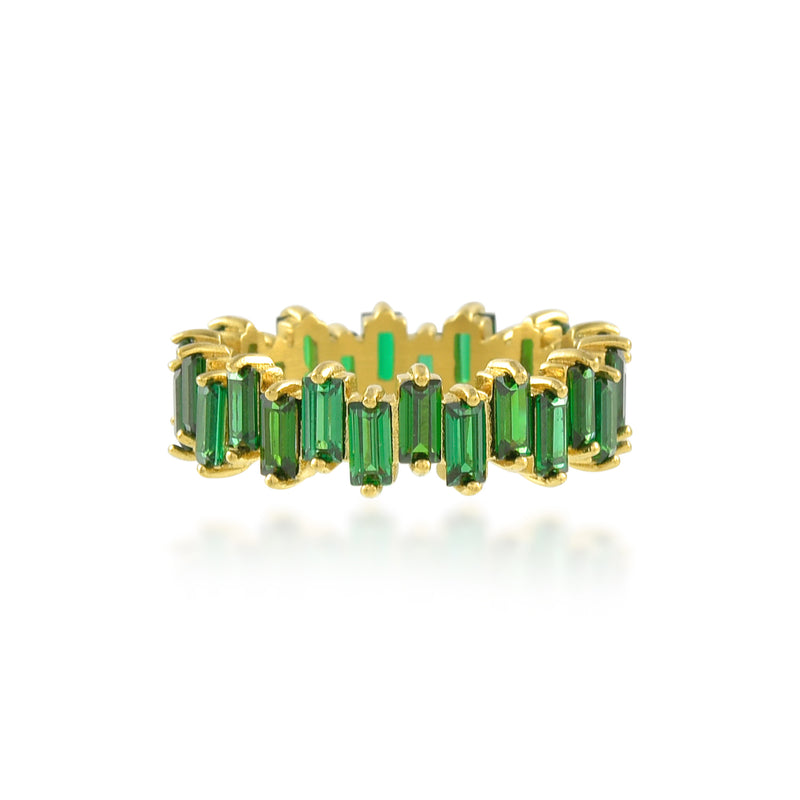 Green Vogue Ring (Water Resistance Premium Plating)