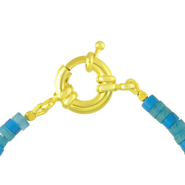 Mixed Tier Beaded Bracelet (Water Resistance Premium Plating)