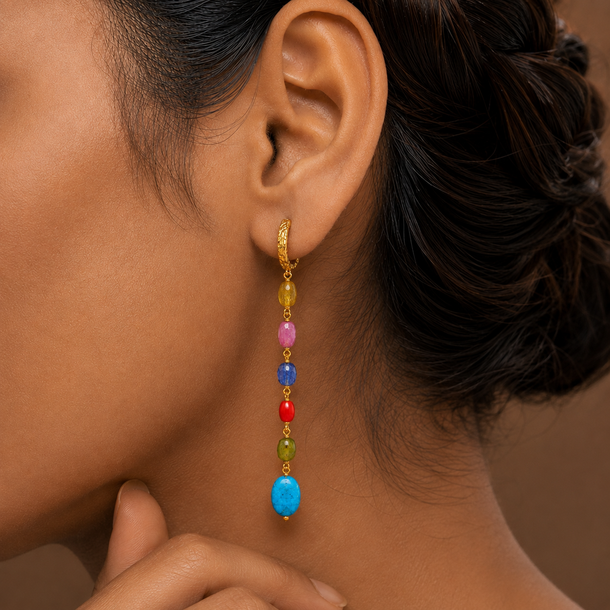Mosaic Village Drop Earrings