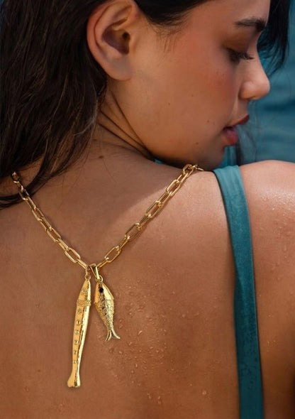 Sea Silhouette Pendant Necklace