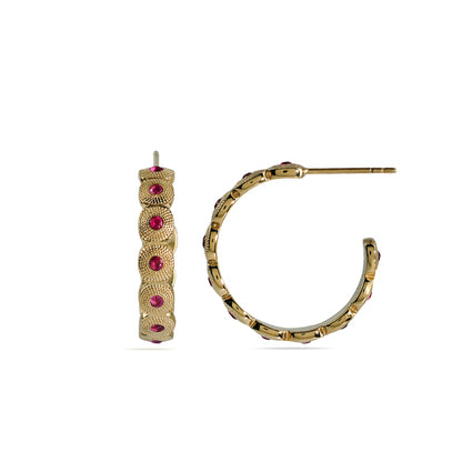 Ruby Row Earring