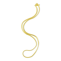 Seamed Snake Chain Necklace (Water Resistance Premium Plating)
