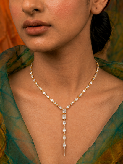 Crystal Lariat Necklace