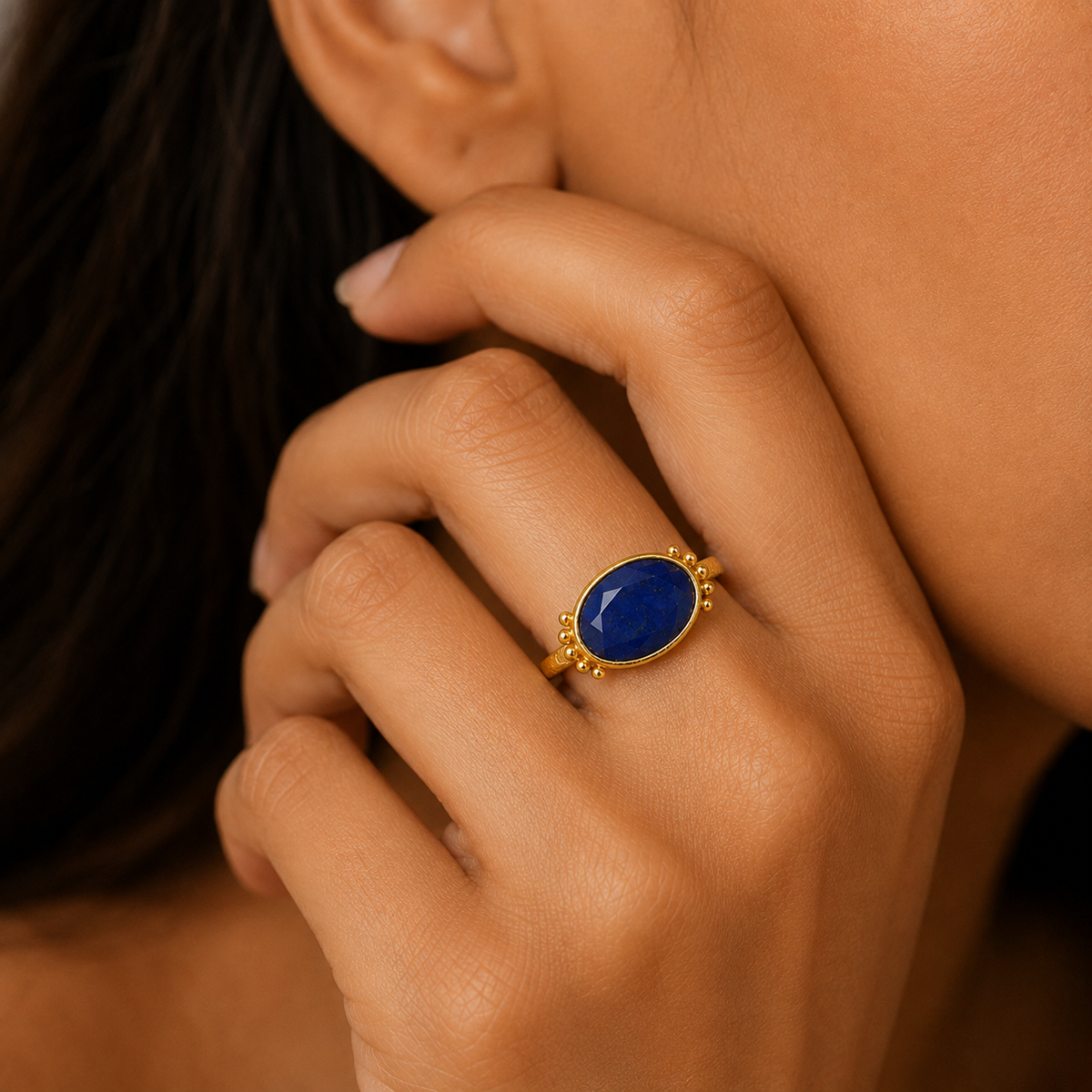 Lapis Radiance Ring