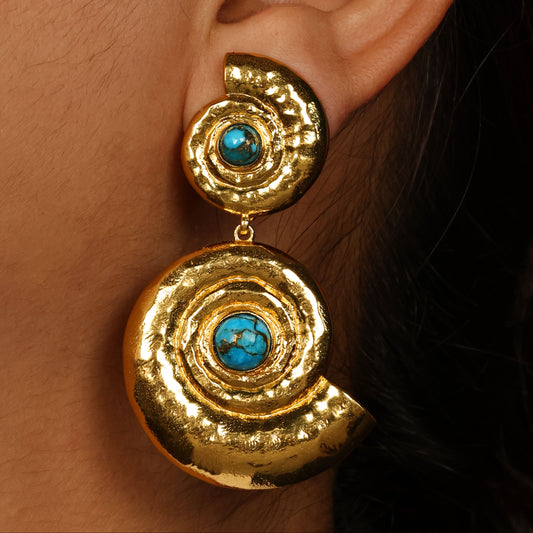 Turquoise Chakra Earrings