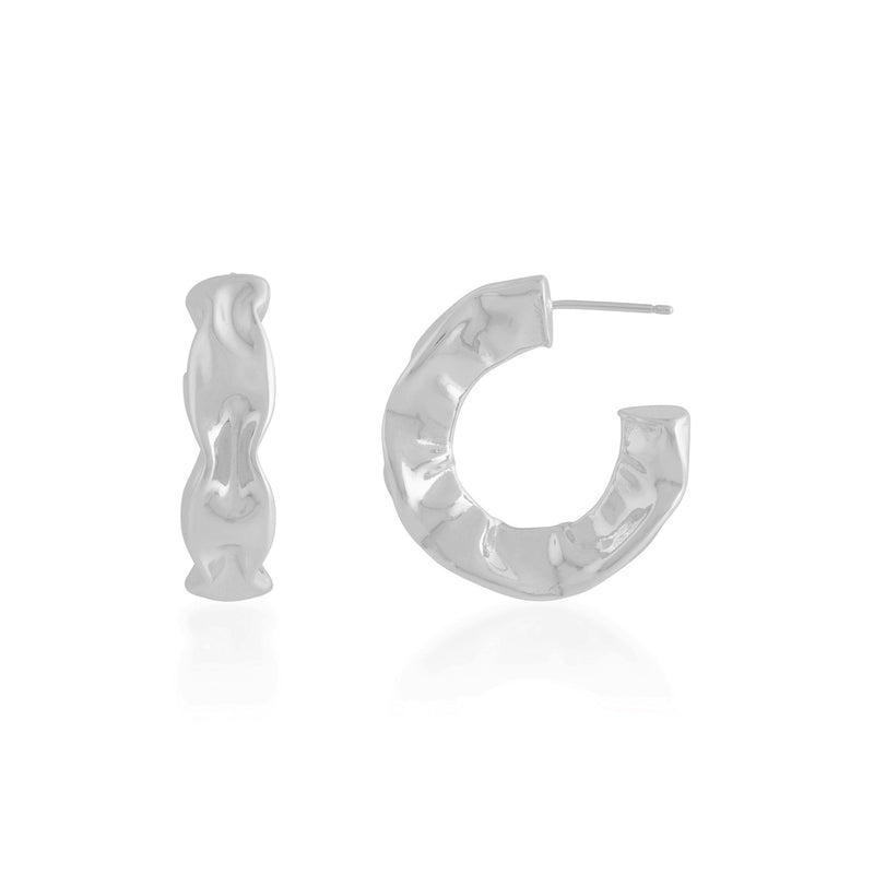 Foil Hoops 31 X 27 mm (Water Resistance Silver Plating)