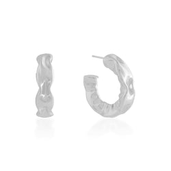 Foil Hoops 31 X 27 mm (Water Resistance Silver Plating)