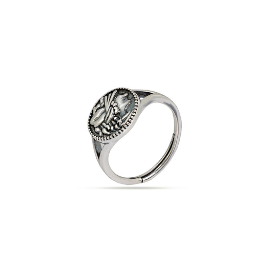 Heraldic Crest 92.5 Sterling Silver Men’s Ring