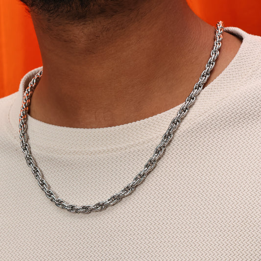 Rugged Flow Men's Chain Silver