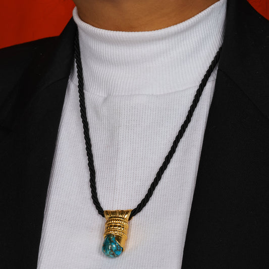 Turquoise Potion Unisex Thread Necklace