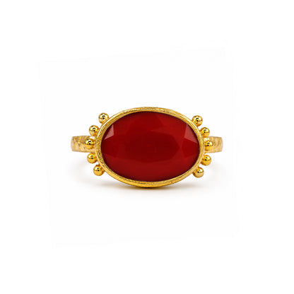 Coral Radiance Ring