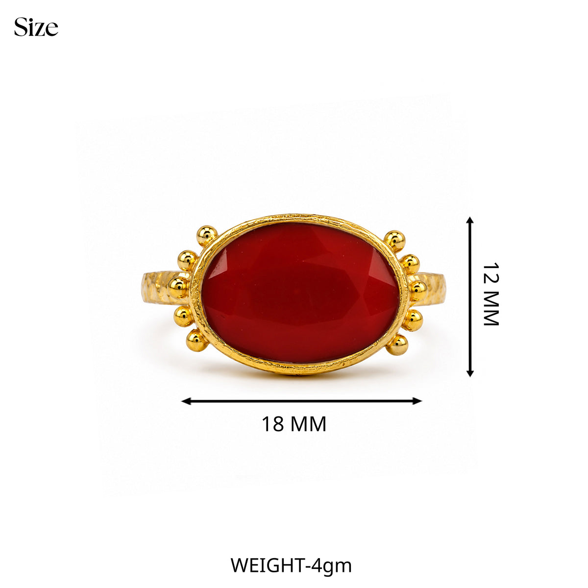 Coral Radiance Ring