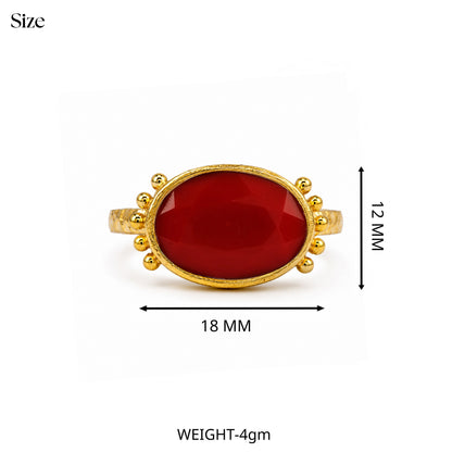 Coral Radiance Ring