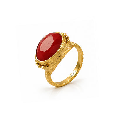 Coral Radiance Ring