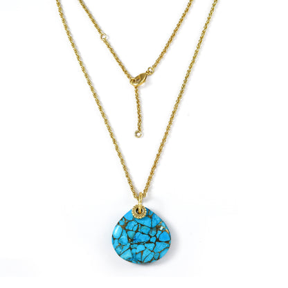 Turquoise Medallion Necklace