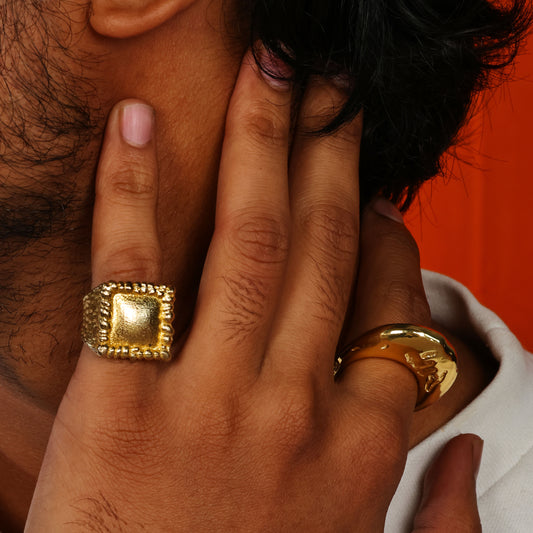 Men's Signet Ring in 92.5 Sterling Silver