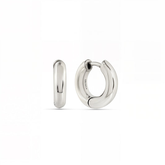 Bold Hoop 92.5 Sterling Silver Men’s Earrings