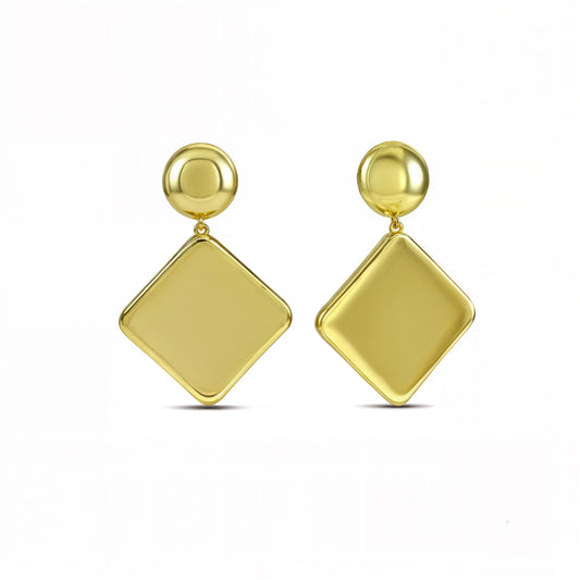 Rhomboid Reflective Earrings
