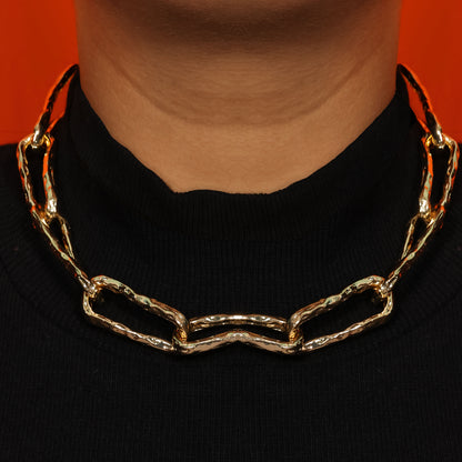 Molten Paper Clip Necklace