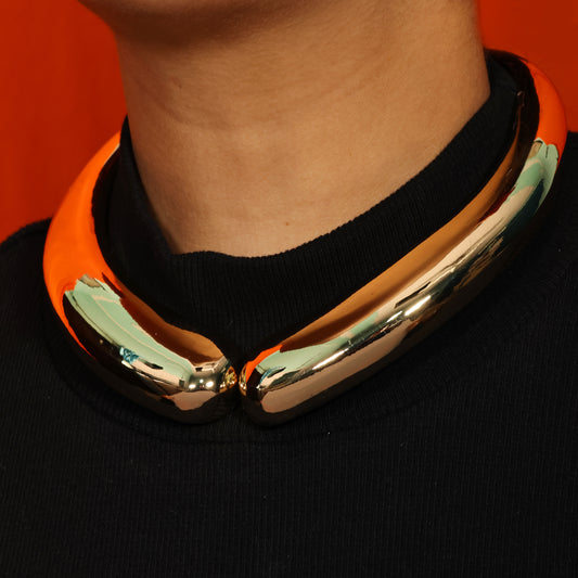 Solis Collar Necklace Gold