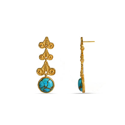 Jharoka Turquoise Earrings