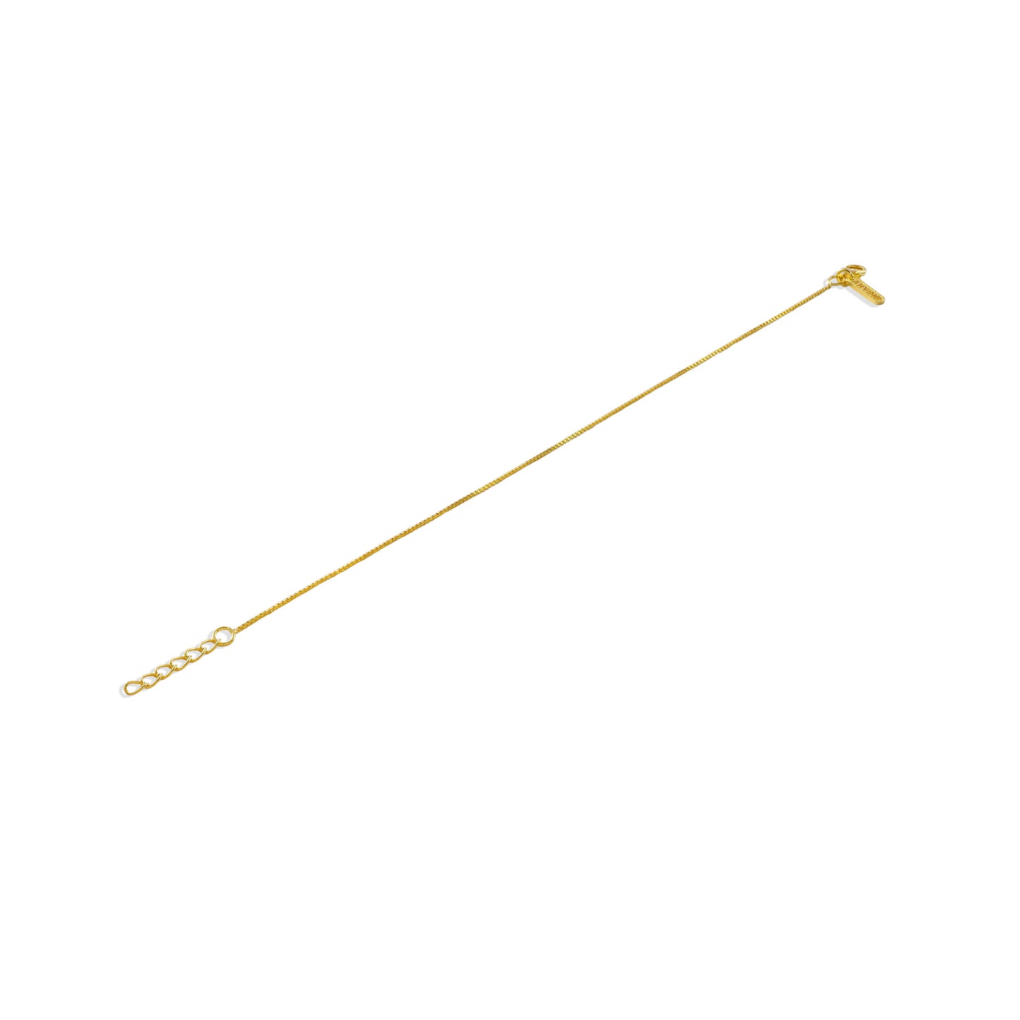 Thin Box Chain Bracelet in 92.5 Sterling Silver